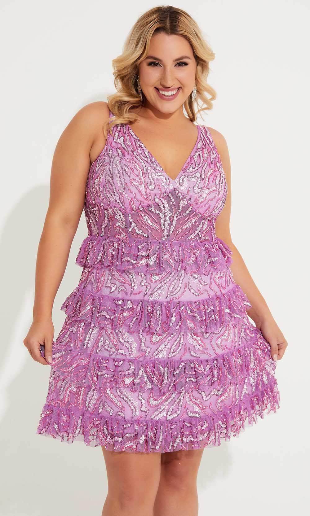 Primavera Couture 14063 - Sleeveless Sheer Bodice Cocktail Dress Special Occasion Dresses