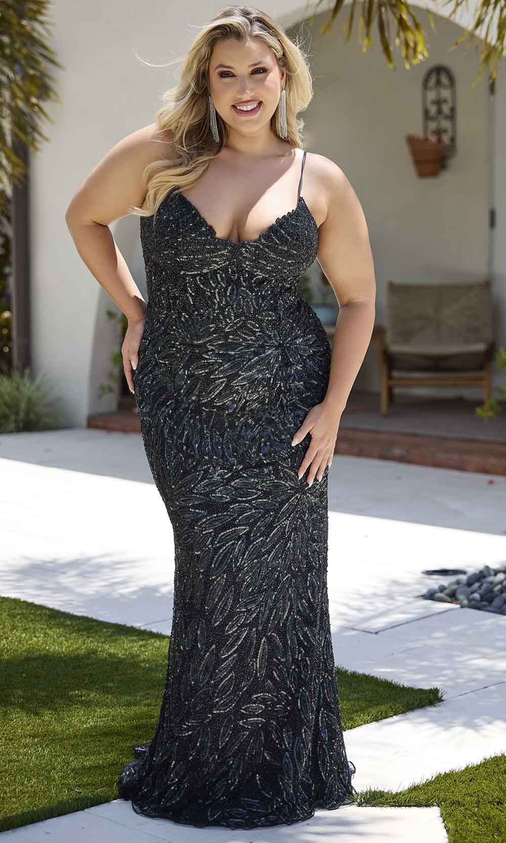 long column dresses Kingsley Pleated Column Dress