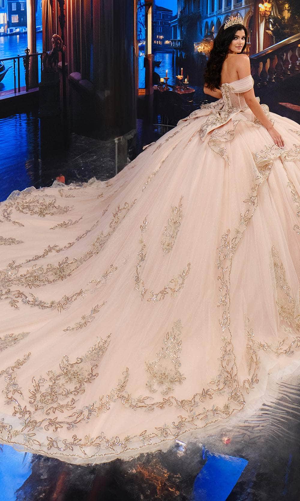 Princesa by Ariana Vara PR30193 - Cascading Ruffle Skirt Ball Gown Quinceanera Dresses