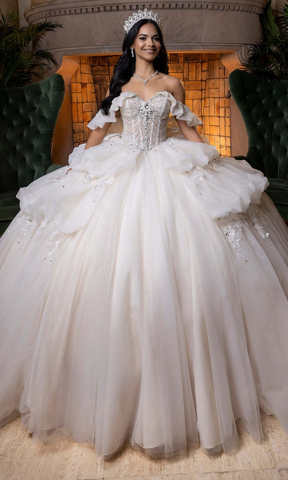 Vizcaya by Mori Lee 4080014 - Long Tulle Ballgown Dress