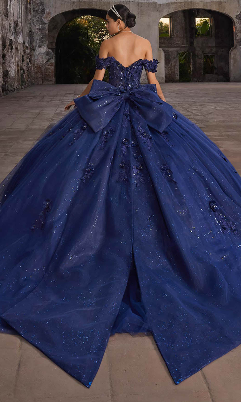 Vizcaya by Mori Lee 89546 - Sweetheart Oversized Bow Floral Ballgown Ball Gowns