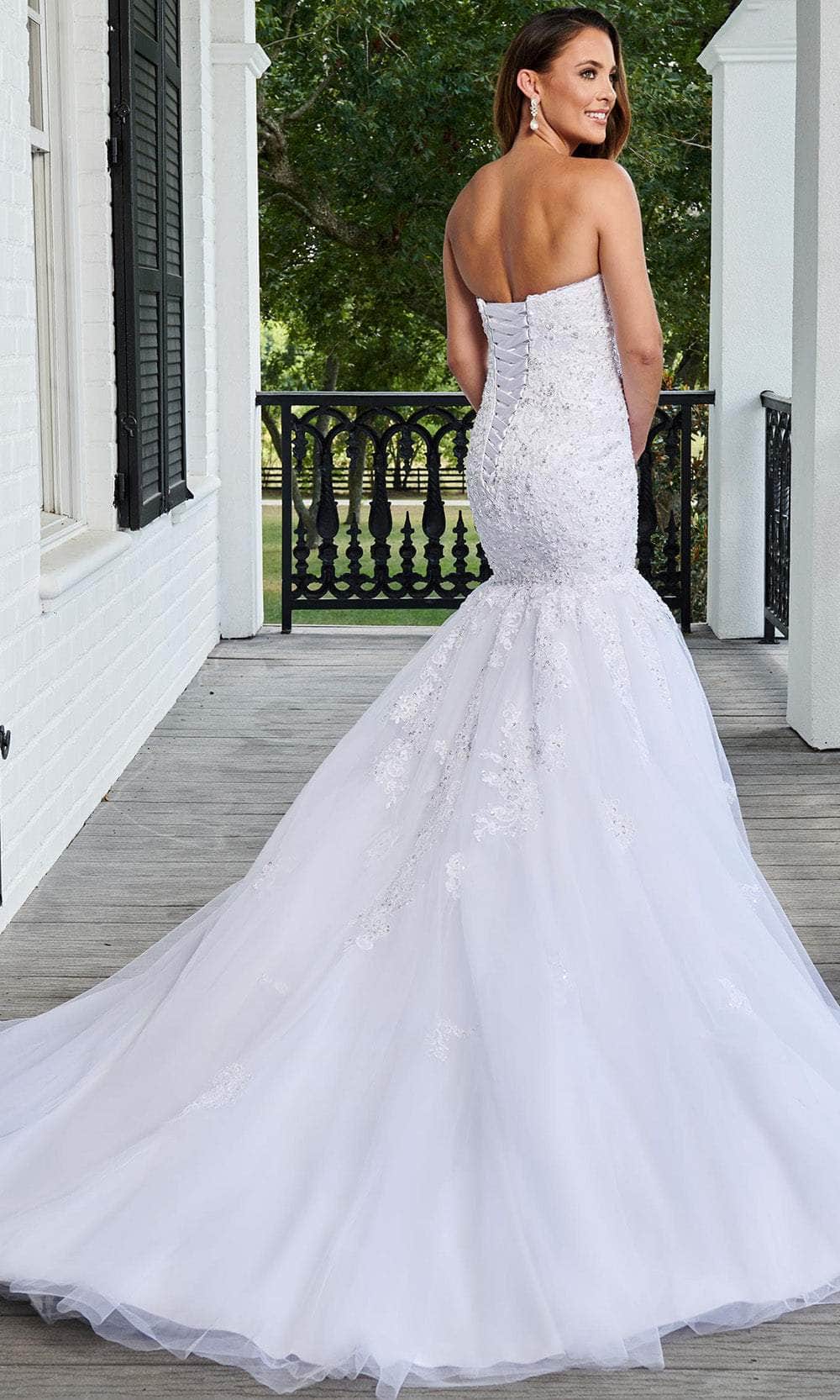 Rachel Allan 6207 - Beaded Lace Tulle Mermaid Bridal Gown Bridal Dresses