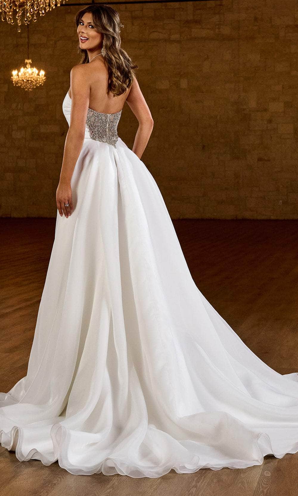 Rachel Allan Bridal RB2190 - Rhinestone Embellished Strapless Wedding Gown Special Occasion Dresses