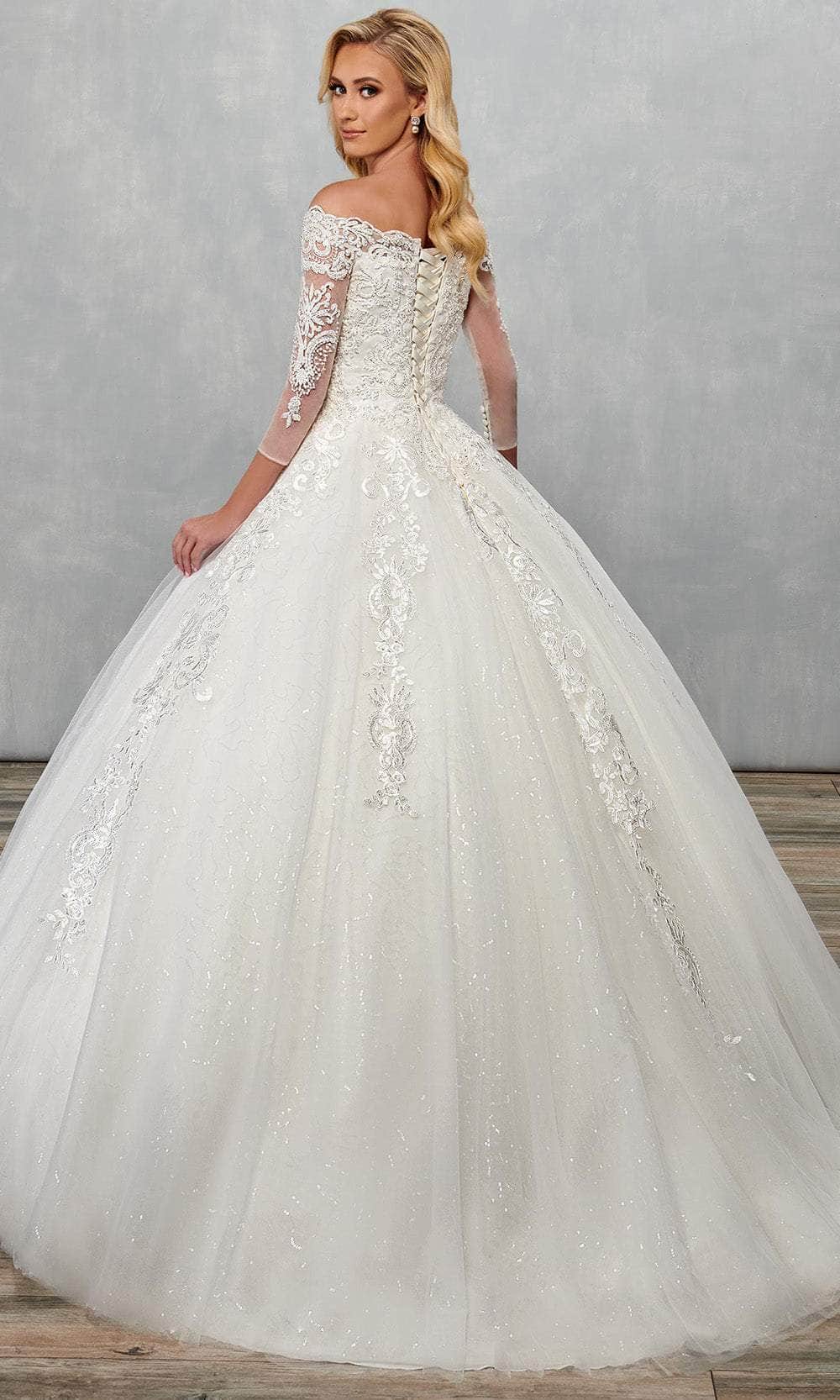 Rachel Allan MB6072 - Off-Shoulder Glitter Tulle Wedding Dress Wedding Dresses