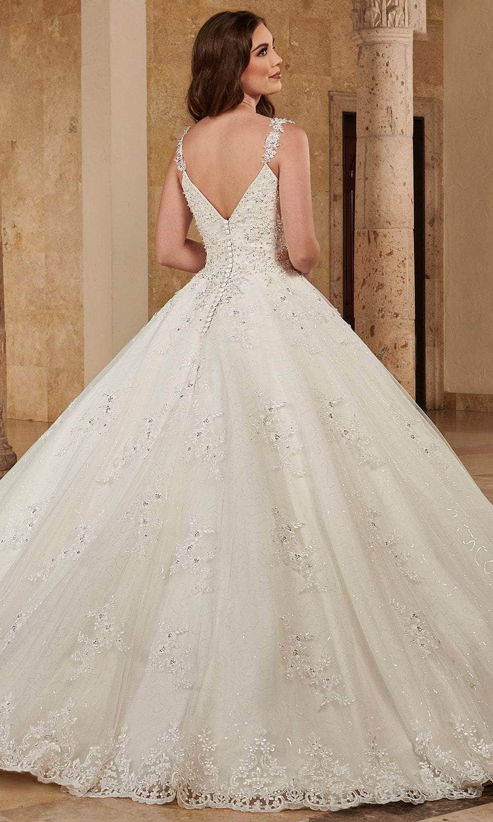Rachel Allan MB6084 - V-Neck Organza Ball Gown with Bolero Ball Gowns