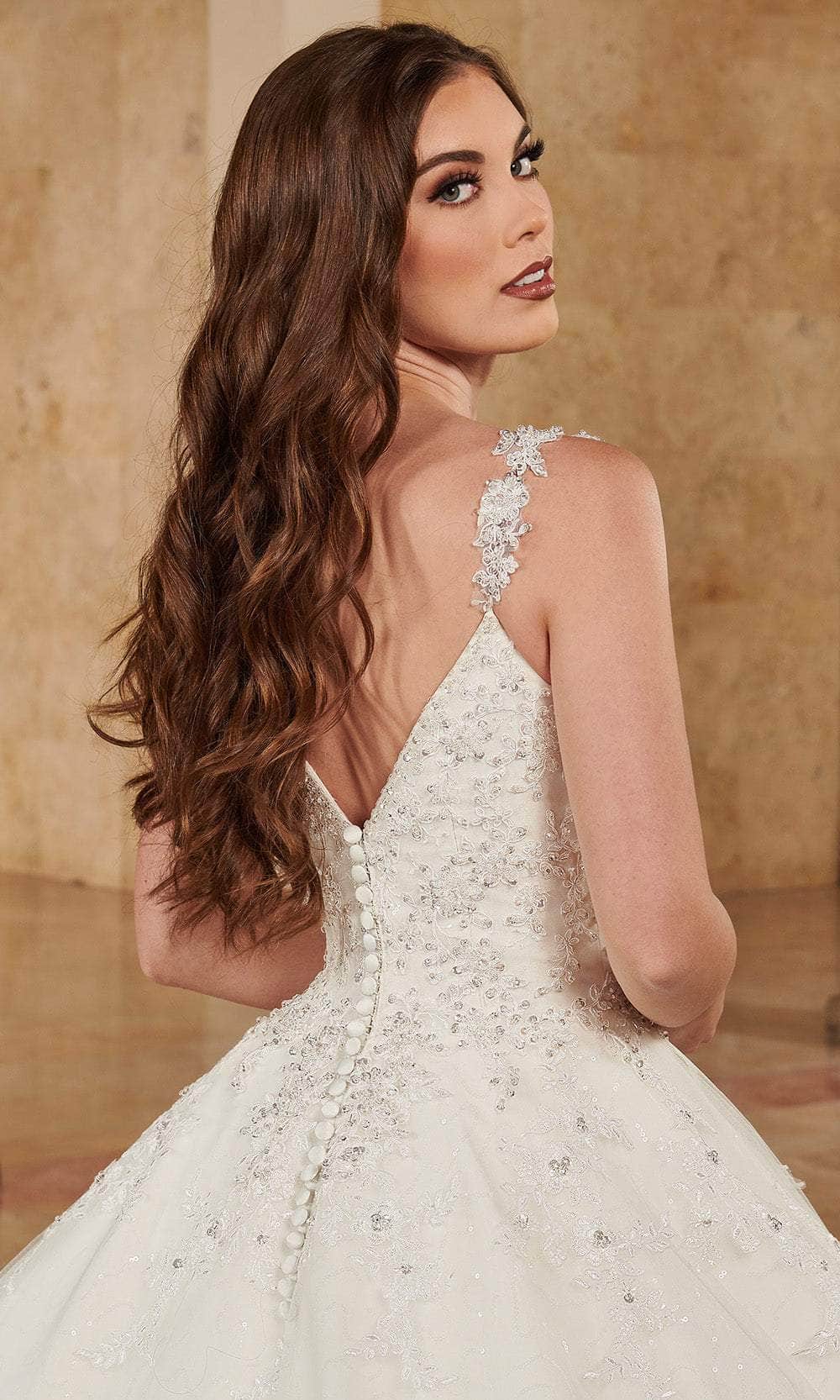 Rachel Allan MB6084 - V-Neck Organza Ball Gown with Bolero Ball Gowns