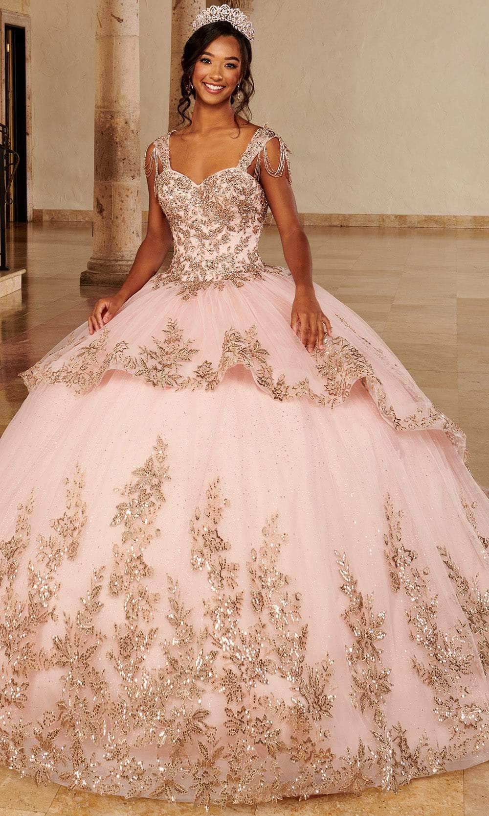 Rachel Allan MQ3079 - Beaded Sweetheart Ballgown with Layered Skirt Ball Gowns