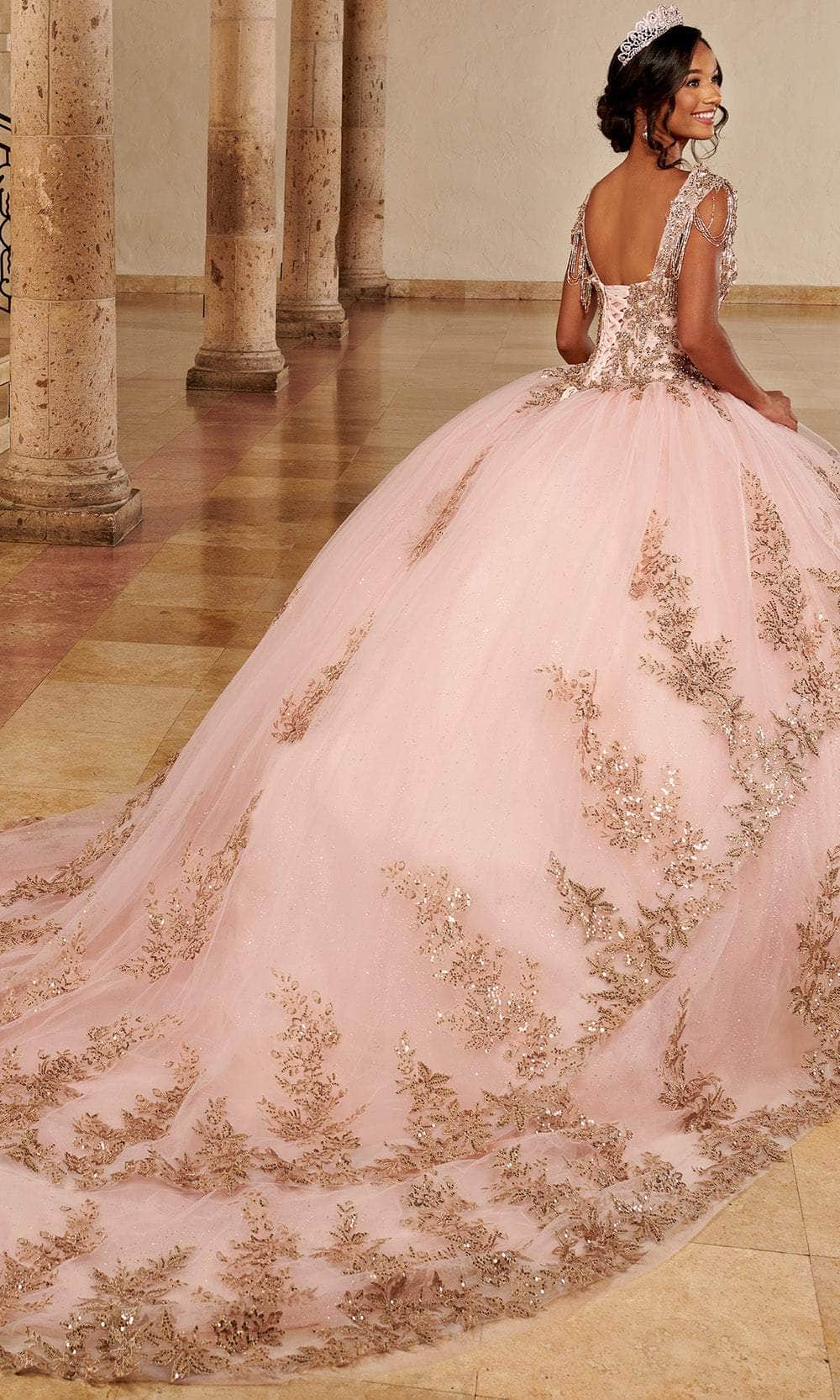 Rachel Allan MQ3079 - Beaded Sweetheart Ballgown with Layered Skirt Ball Gowns