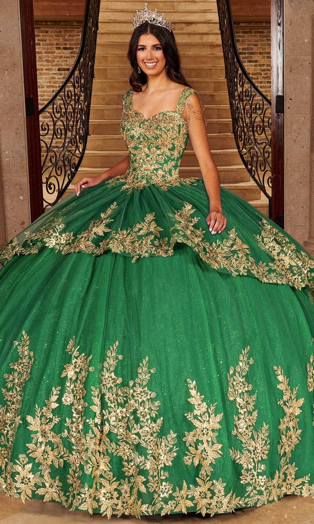 Rachel Allan MQ3079 - Beaded Sweetheart Ballgown with Layered Skirt Ball Gowns
