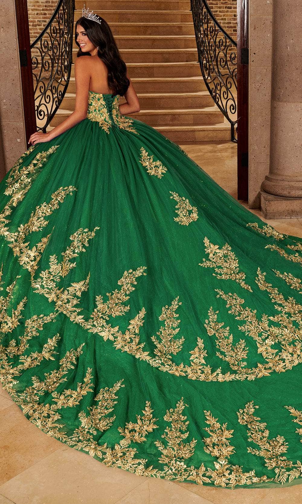 Rachel Allan MQ3079 - Beaded Sweetheart Ballgown with Layered Skirt Ball Gowns