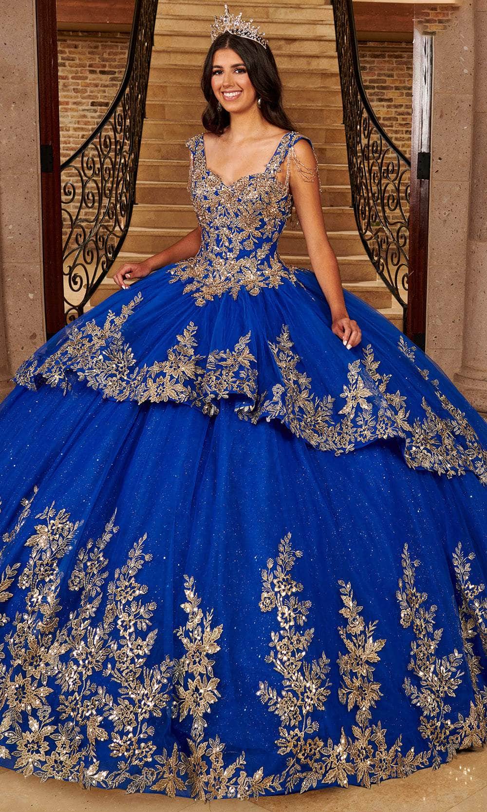 Rachel Allan MQ3079 - Beaded Sweetheart Ballgown with Layered Skirt Ball Gowns