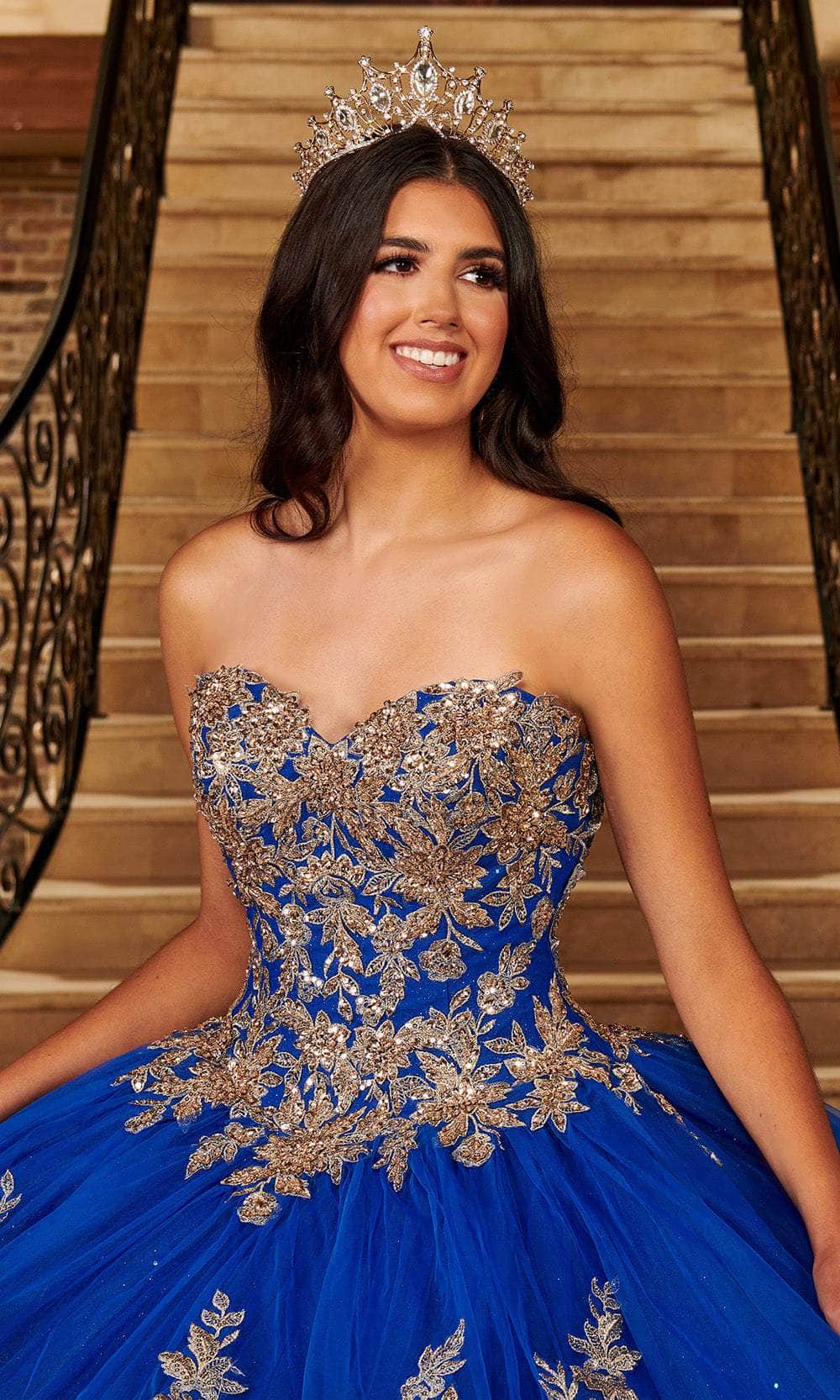 Rachel Allan MQ3079 - Beaded Sweetheart Ballgown with Layered Skirt Ball Gowns