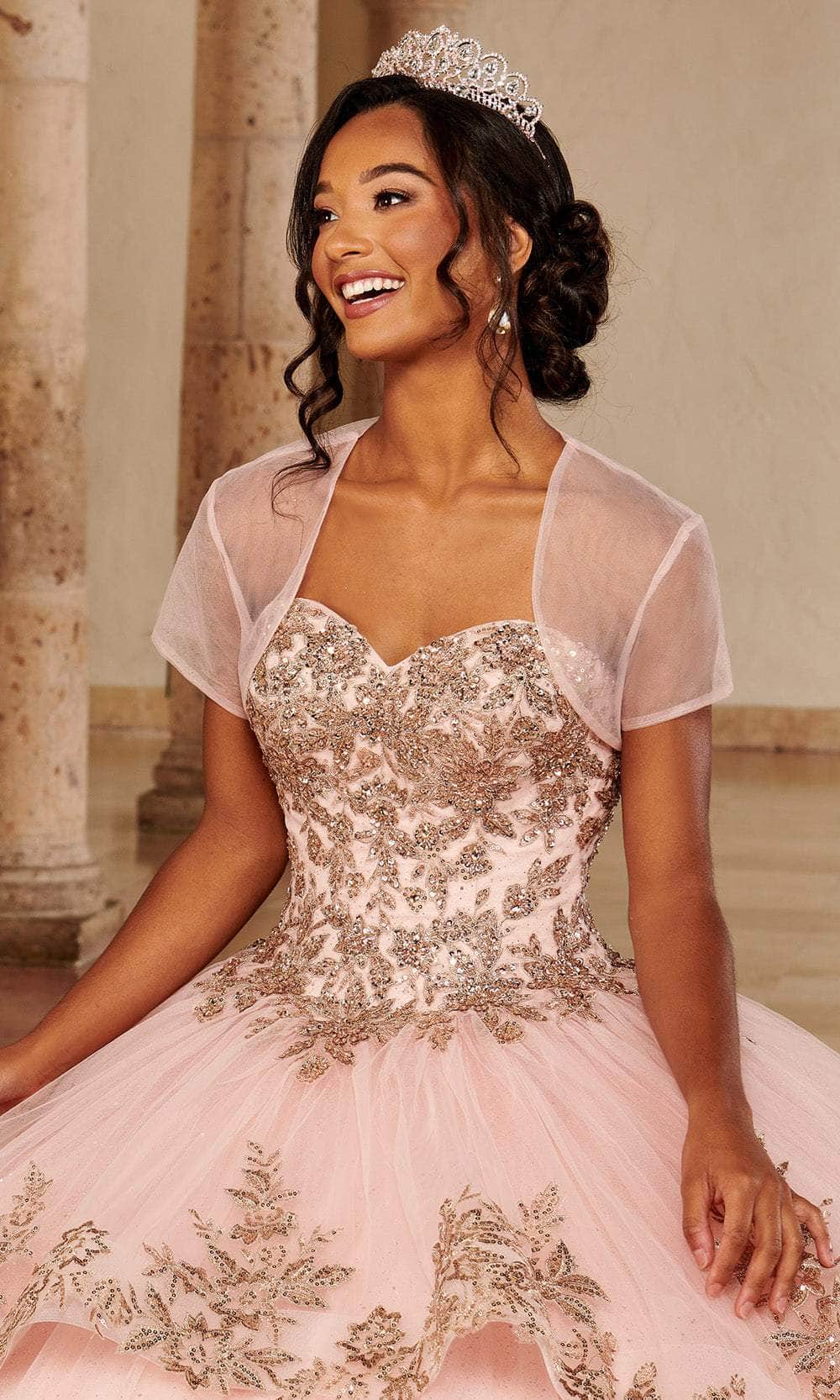 Rachel Allan MQ3079 - Beaded Sweetheart Ballgown with Layered Skirt Ball Gowns