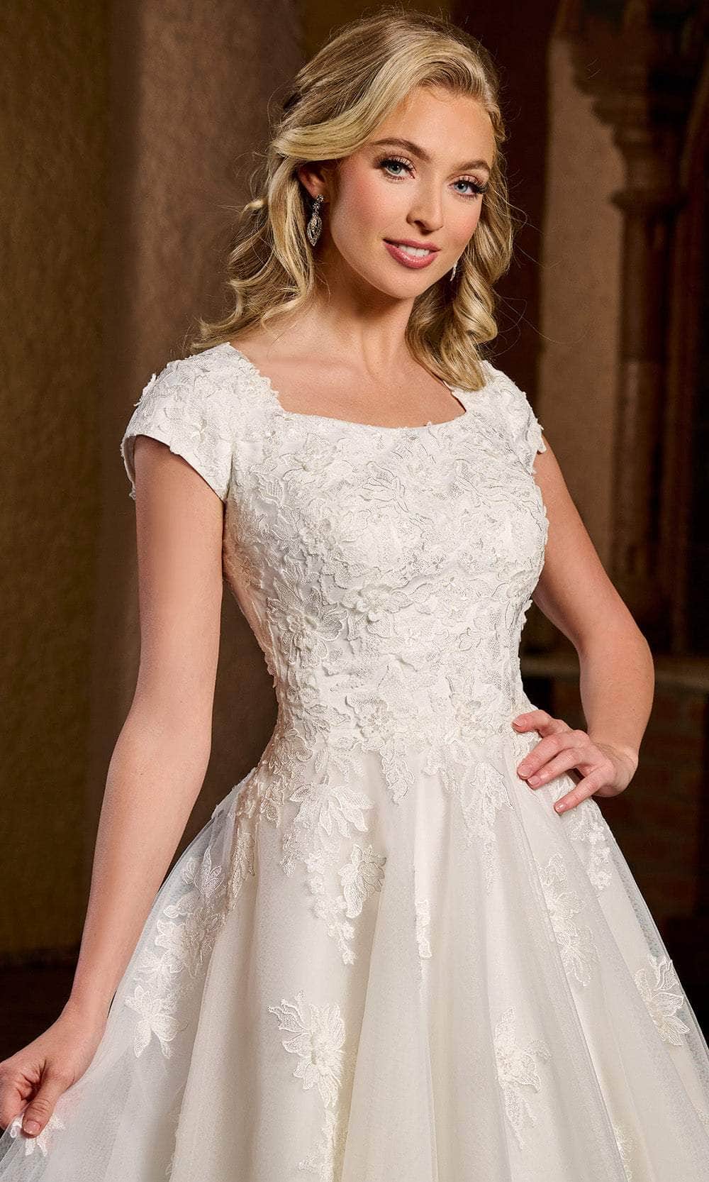 Rachel Allan RB2165 - Square Neck A-line Bridal Dress Bridal Dresses