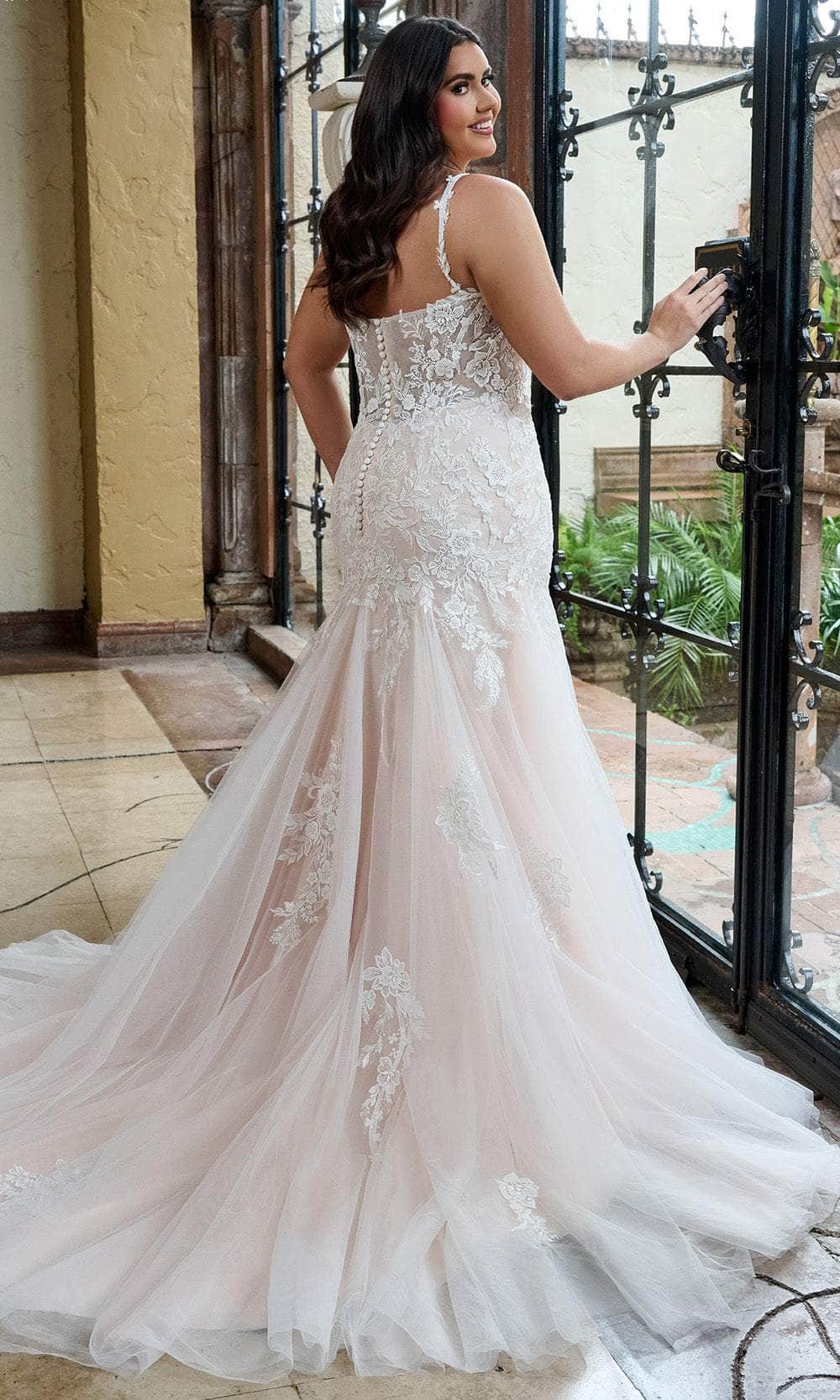 Rachel Allan RB2206 - Beaded Lace Mermaid Wedding Gown Wedding Dresses