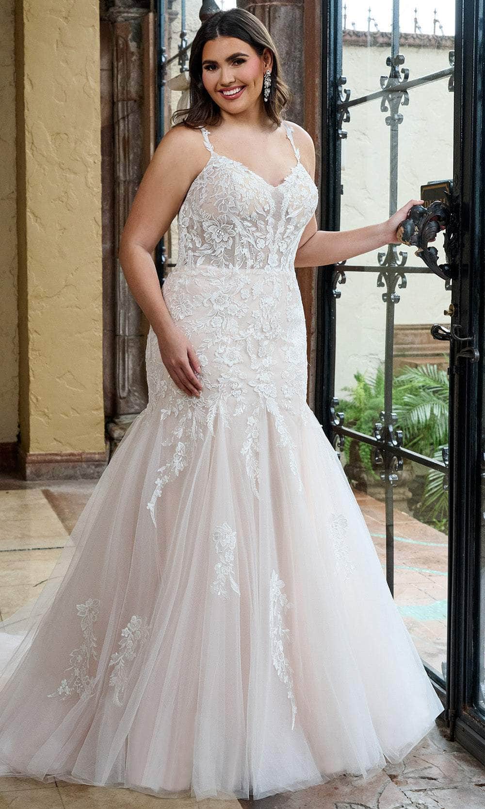 Rachel Allan RB2206 - Beaded Lace Mermaid Wedding Gown Wedding Dresses