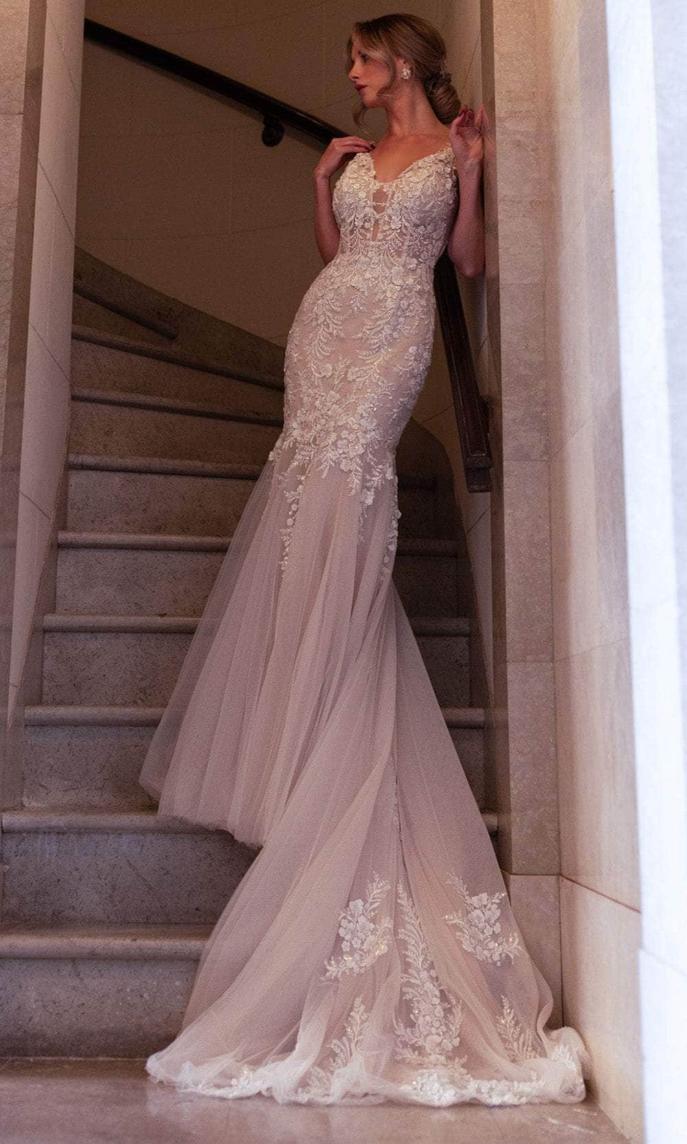 Rachel Allan RB2209 - Romantic Lace Mermaid Wedding Gown Bridal Dresses