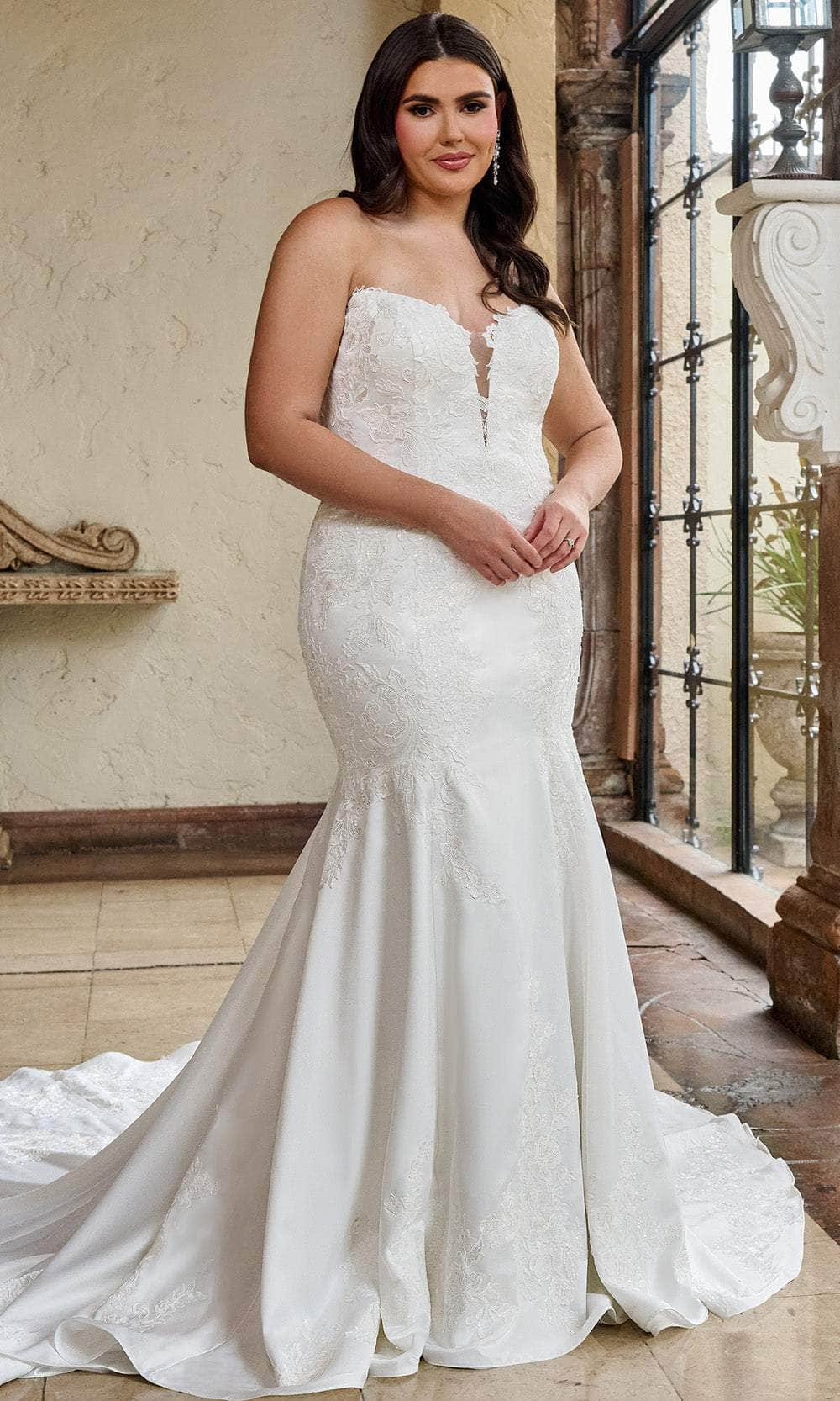 Rachel Allan RB3211 - Strapless Sweetheart Trumpet Wedding Gown Wedding Dresses