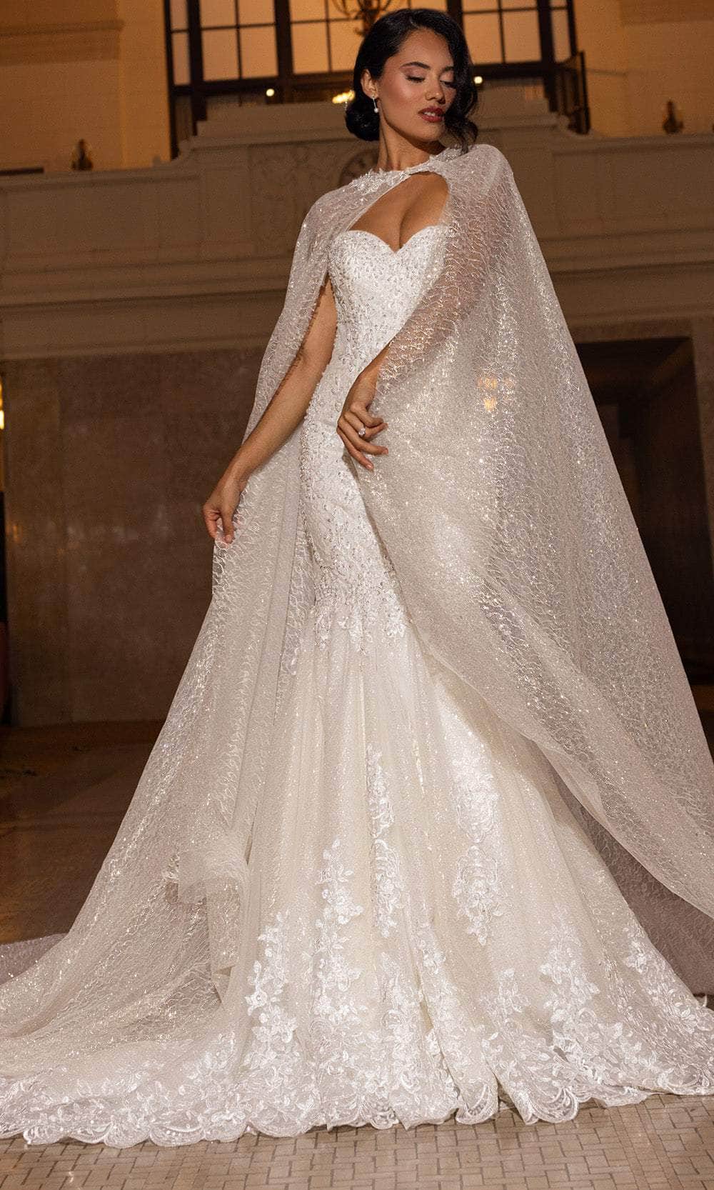 Rachel Allan RB4200 - Beaded Lace Mermaid Wedding Gown Wedding Dresses