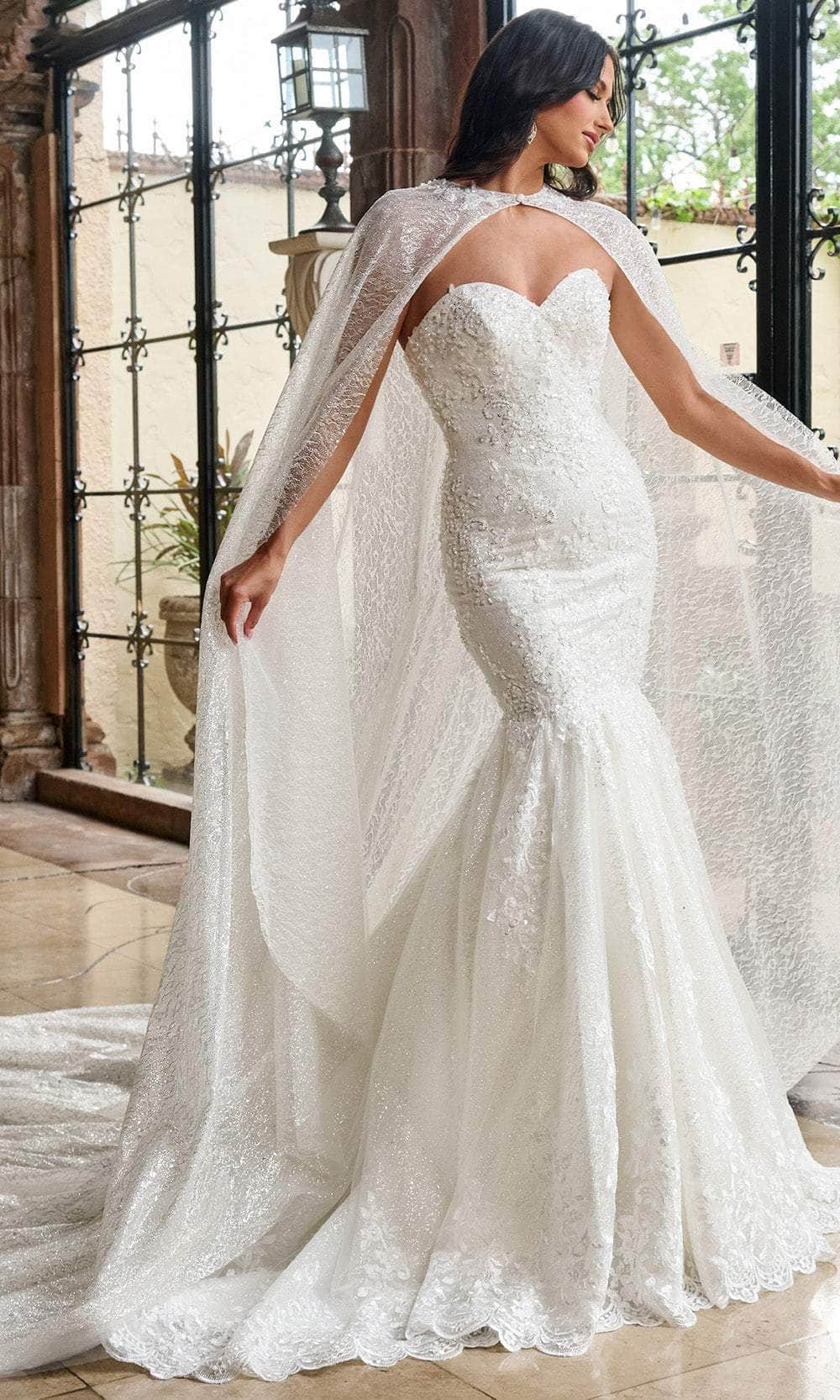 Rachel Allan RB4200 - Beaded Lace Mermaid Wedding Gown Wedding Dresses