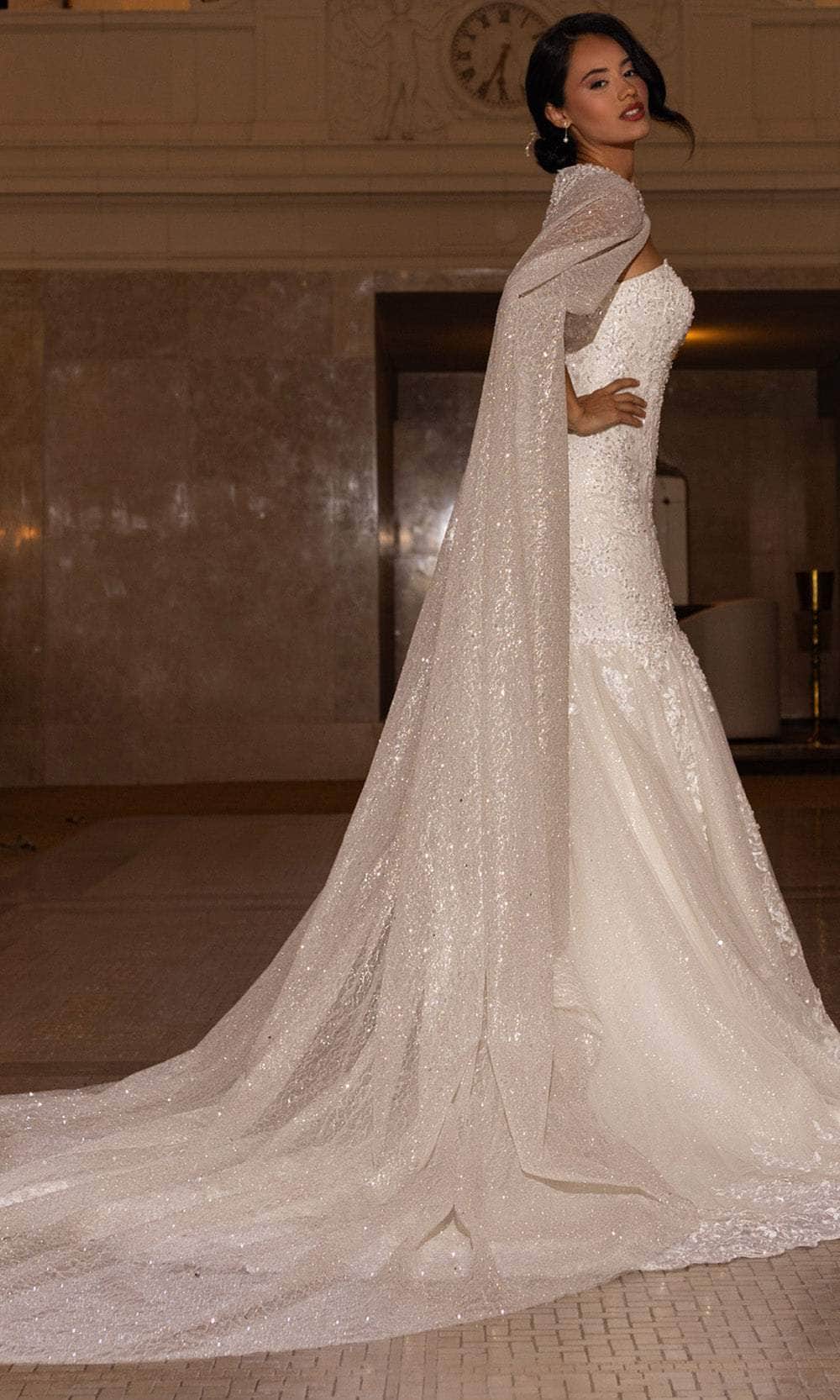 Rachel Allan RB4200 - Beaded Lace Mermaid Wedding Gown Wedding Dresses