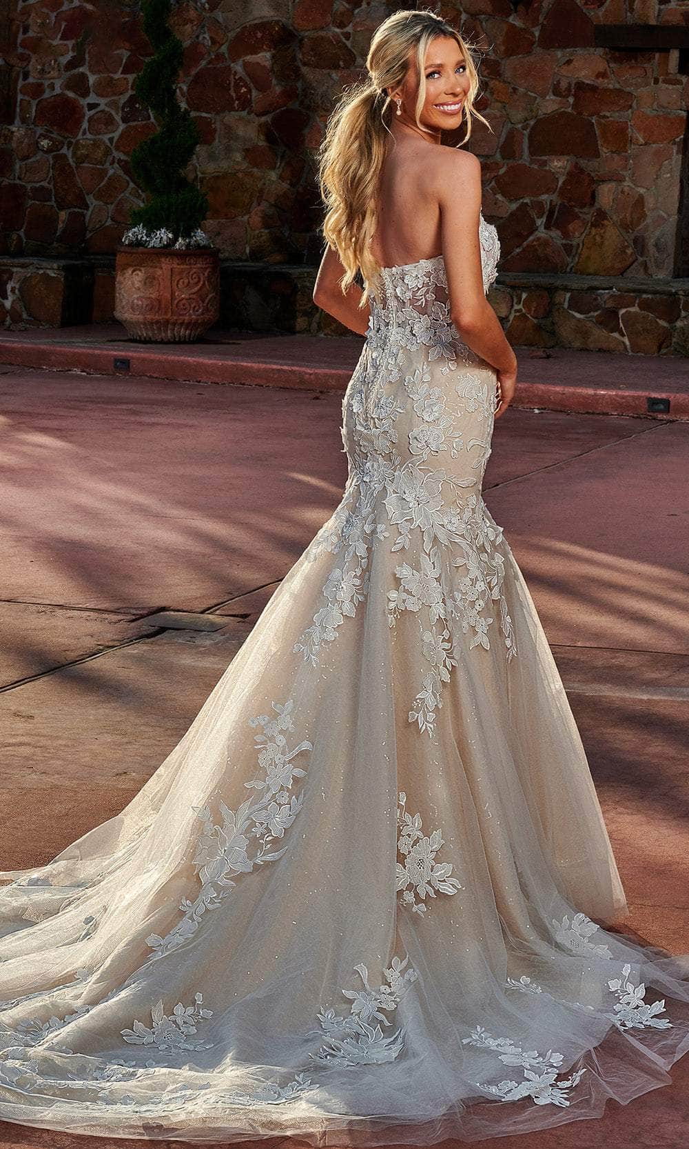 Rachel Allan RB5027 - Strapless Lace Trumpet Bridal Gown Bridal Dresses