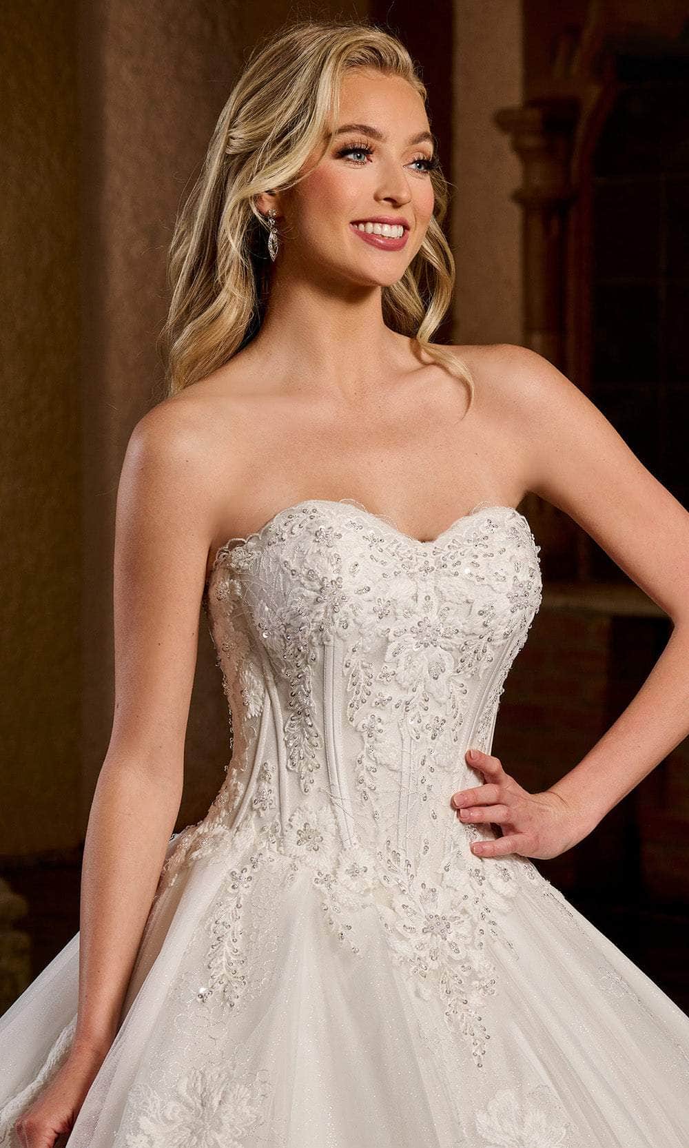 Rachel Allan RB6126 - Glitter Tulle Ball Gown with Corset Bodice Ball Gowns