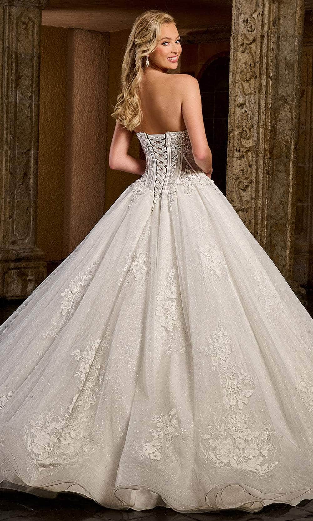 Rachel Allan RB6126 - Glitter Tulle Ball Gown with Corset Bodice Ball Gowns