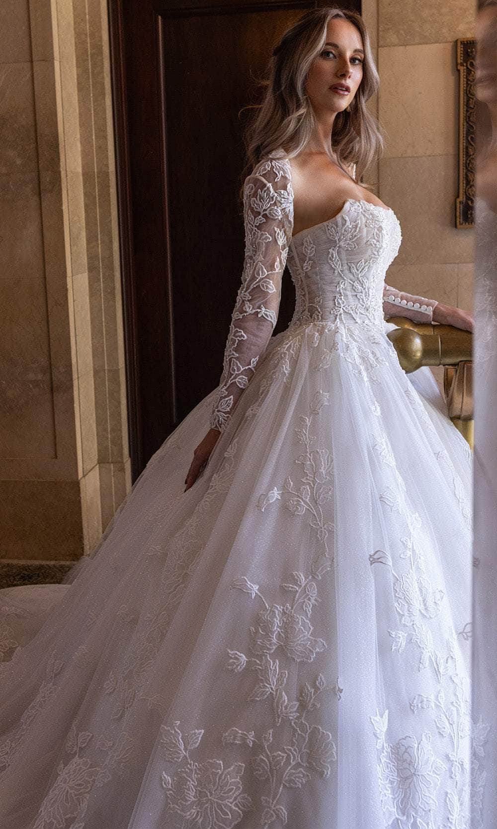 Rachel Allan RB6161 - Detachable Sleeve Sweetheart Bridal Gown Wedding Dresses