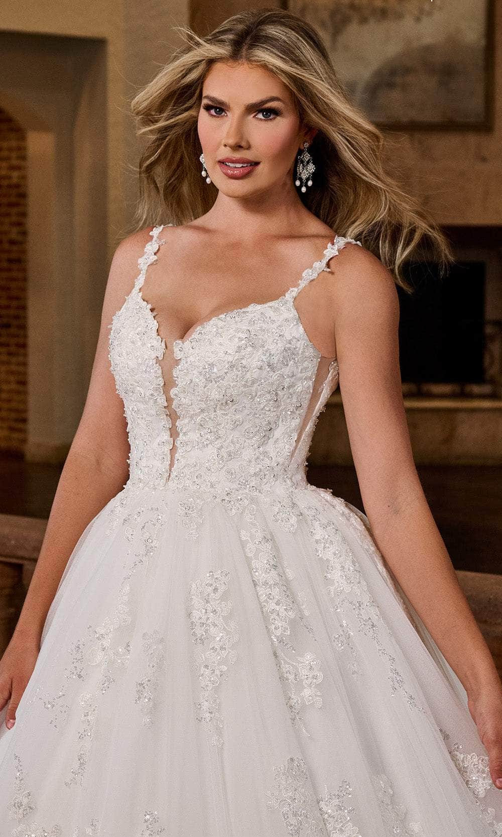 Rachel Allan RB6171 - Elegant Sleeveless Ballgown with Lace-Up Back Wedding Dresses