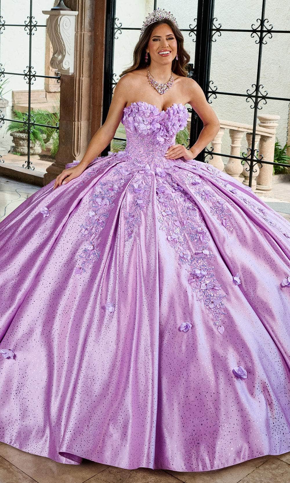 Rachel Allan RQ1157 - Sparkle Satin Off Shoulder Ballgown Ball Gowns