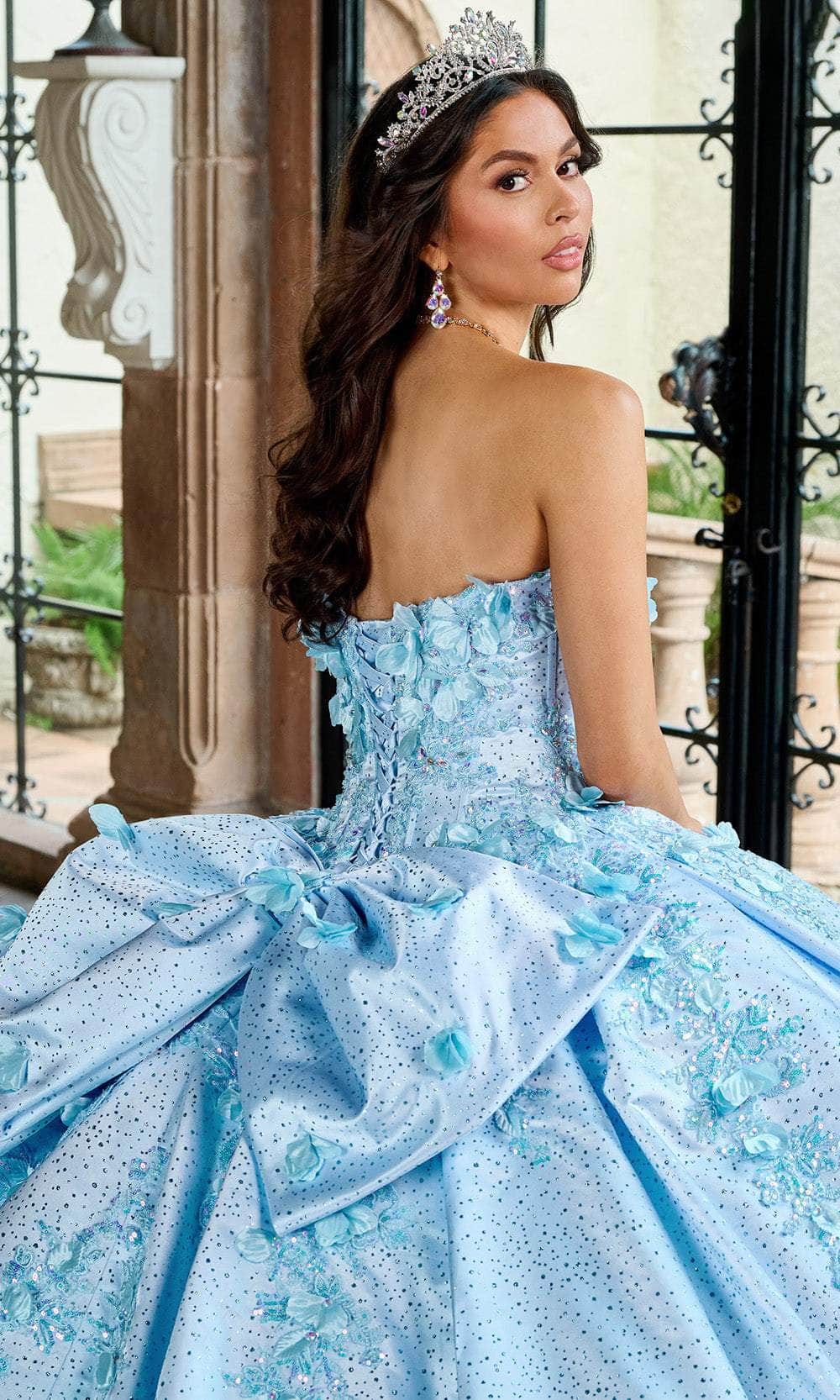 Rachel Allan RQ1157 - Sparkle Satin Off Shoulder Ballgown Ball Gowns