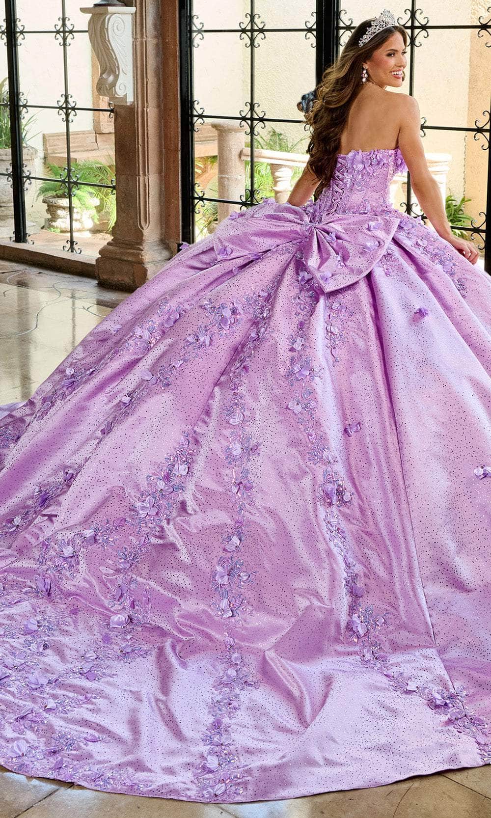 Rachel Allan RQ1157 - Sparkle Satin Off Shoulder Ballgown Ball Gowns