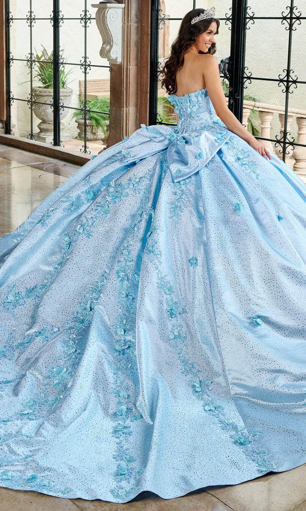 Rachel Allan RQ1157 - Sparkle Satin Off Shoulder Ballgown Ball Gowns