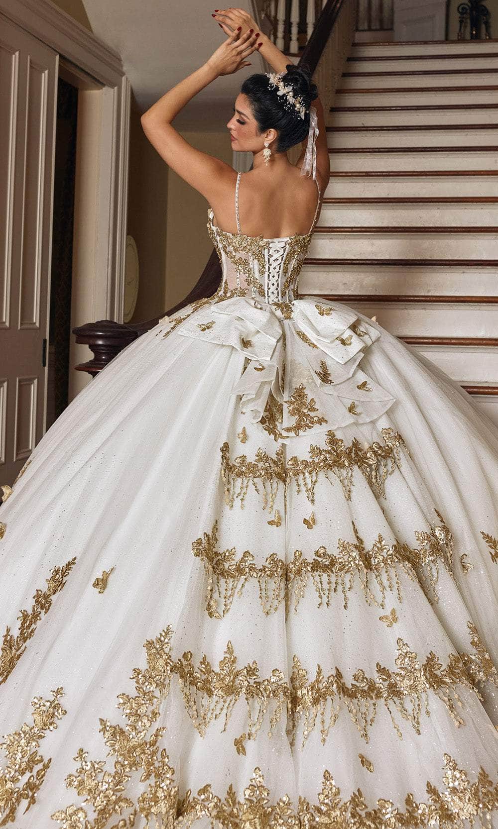 Rachel Allan RQ1158 - Butterfly Embellished Sweetheart Ballgown Ball Gowns