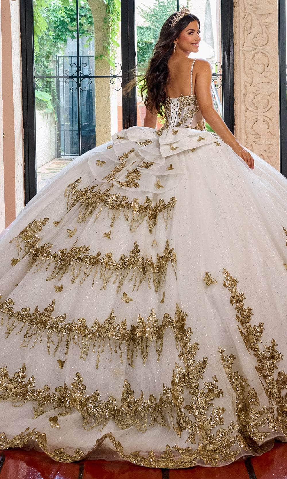 Rachel Allan RQ1158 - Butterfly Embellished Sweetheart Ballgown Ball Gowns