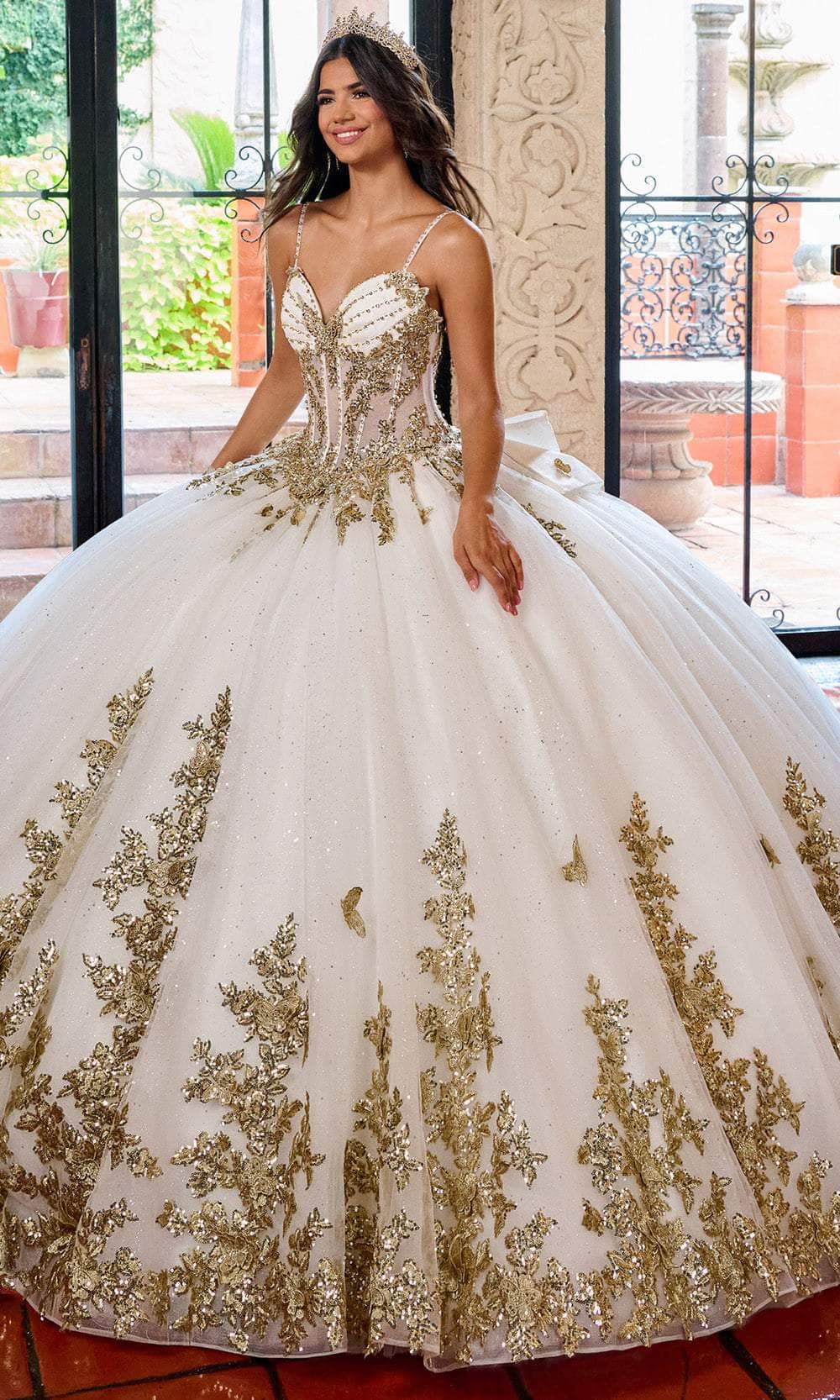 Rachel Allan RQ1158 - Butterfly Embellished Sweetheart Ballgown Ball Gowns