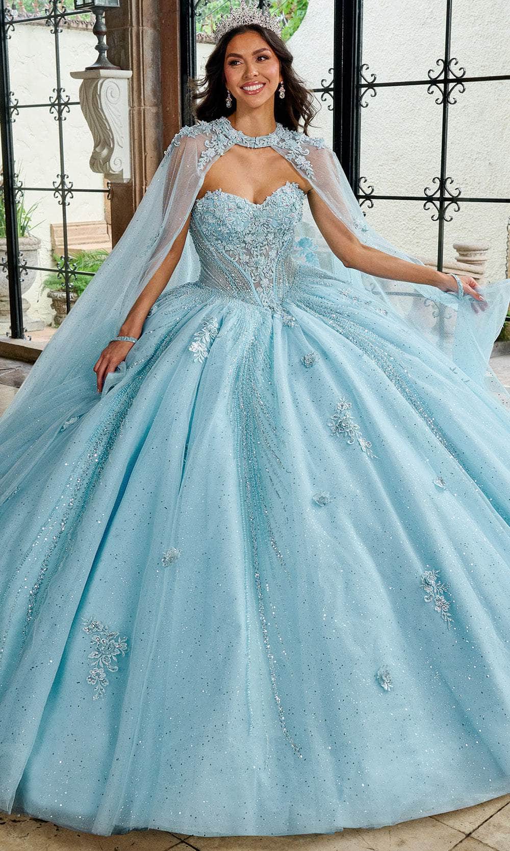 Rachel Allan RQ1162 - Sweetheart Ballgown with Floral Applique Ball Gowns