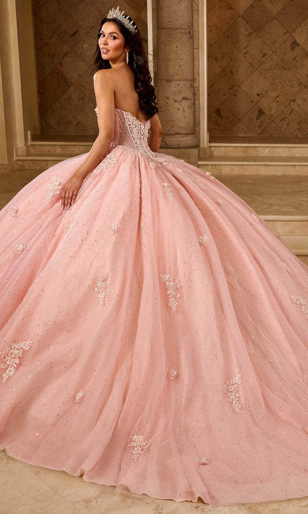 Rachel Allan RQ1162 - Sweetheart Ballgown with Floral Applique Ball Gowns