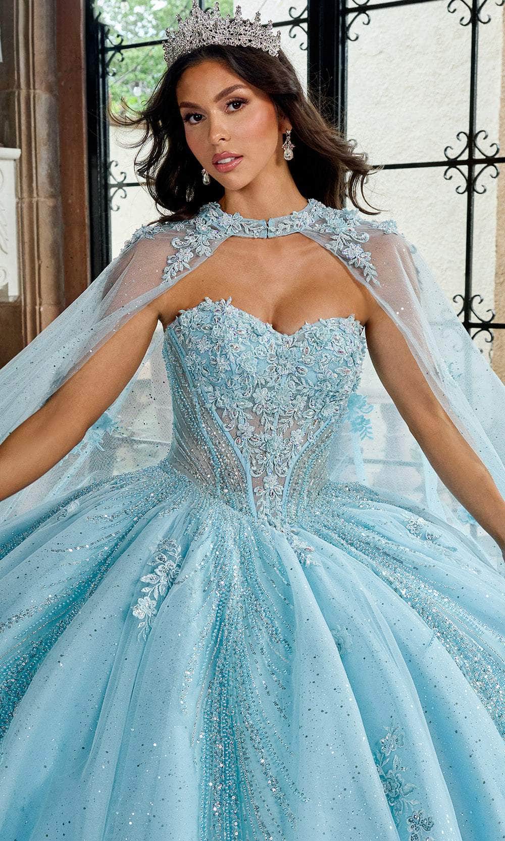 Rachel Allan RQ1162 - Sweetheart Ballgown with Floral Applique Ball Gowns