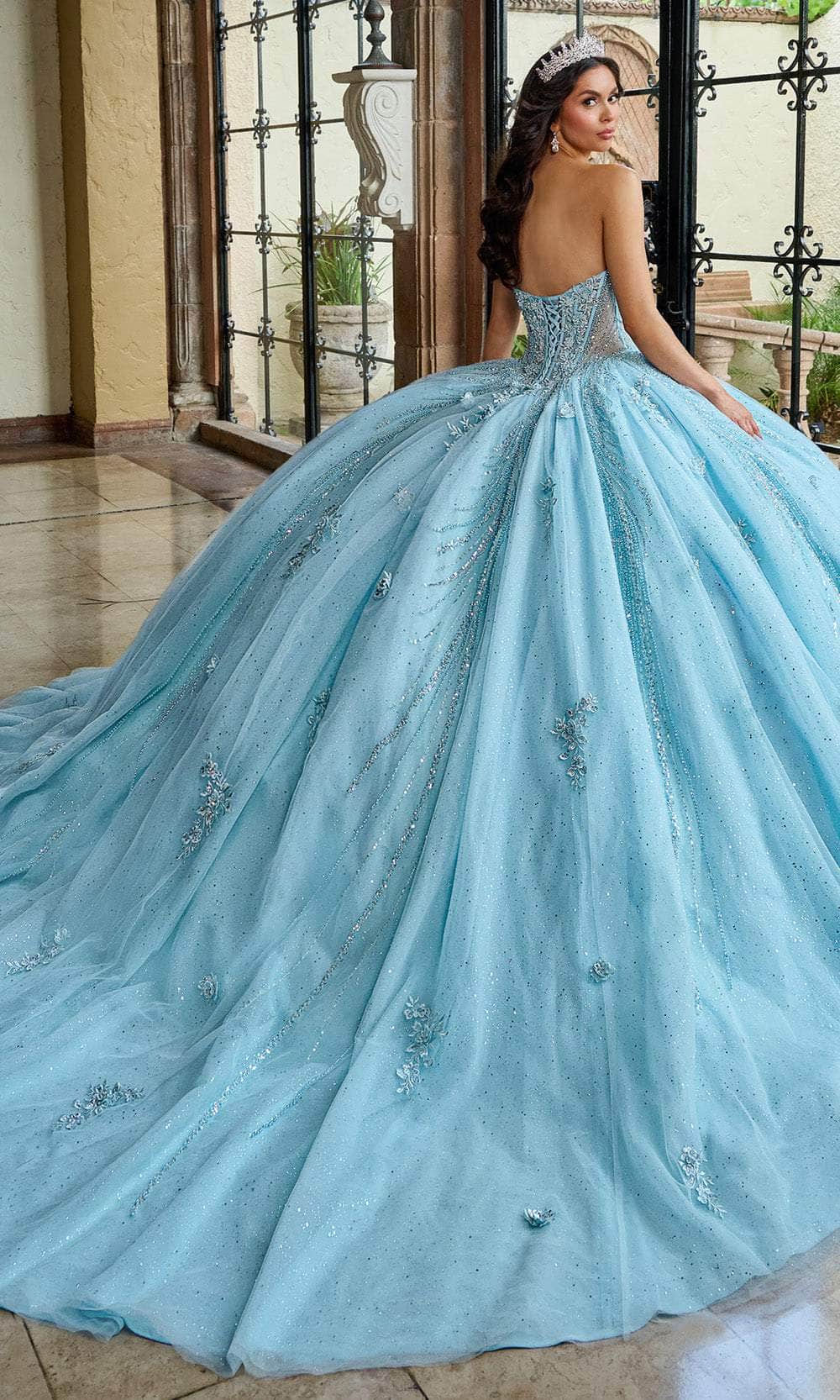 Rachel Allan RQ1162 - Sweetheart Ballgown with Floral Applique Ball Gowns