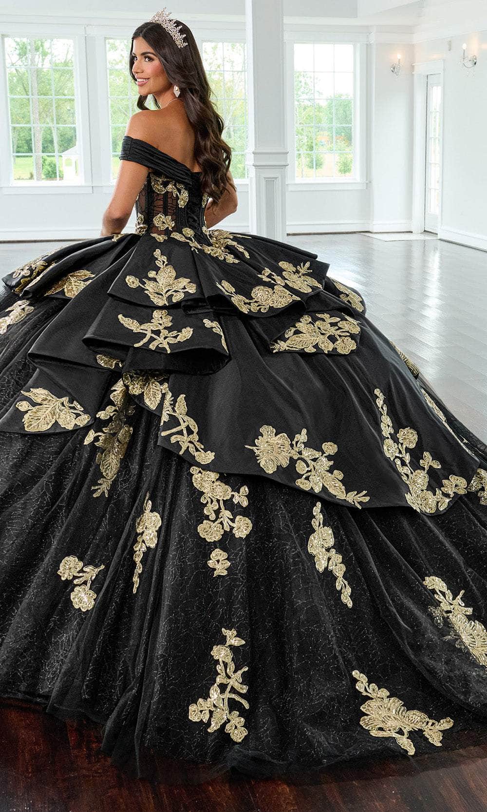 Rachel Allan RQ2222 - Off Shoulder Pleated Peplum Ballgown Quinceanera Dresses