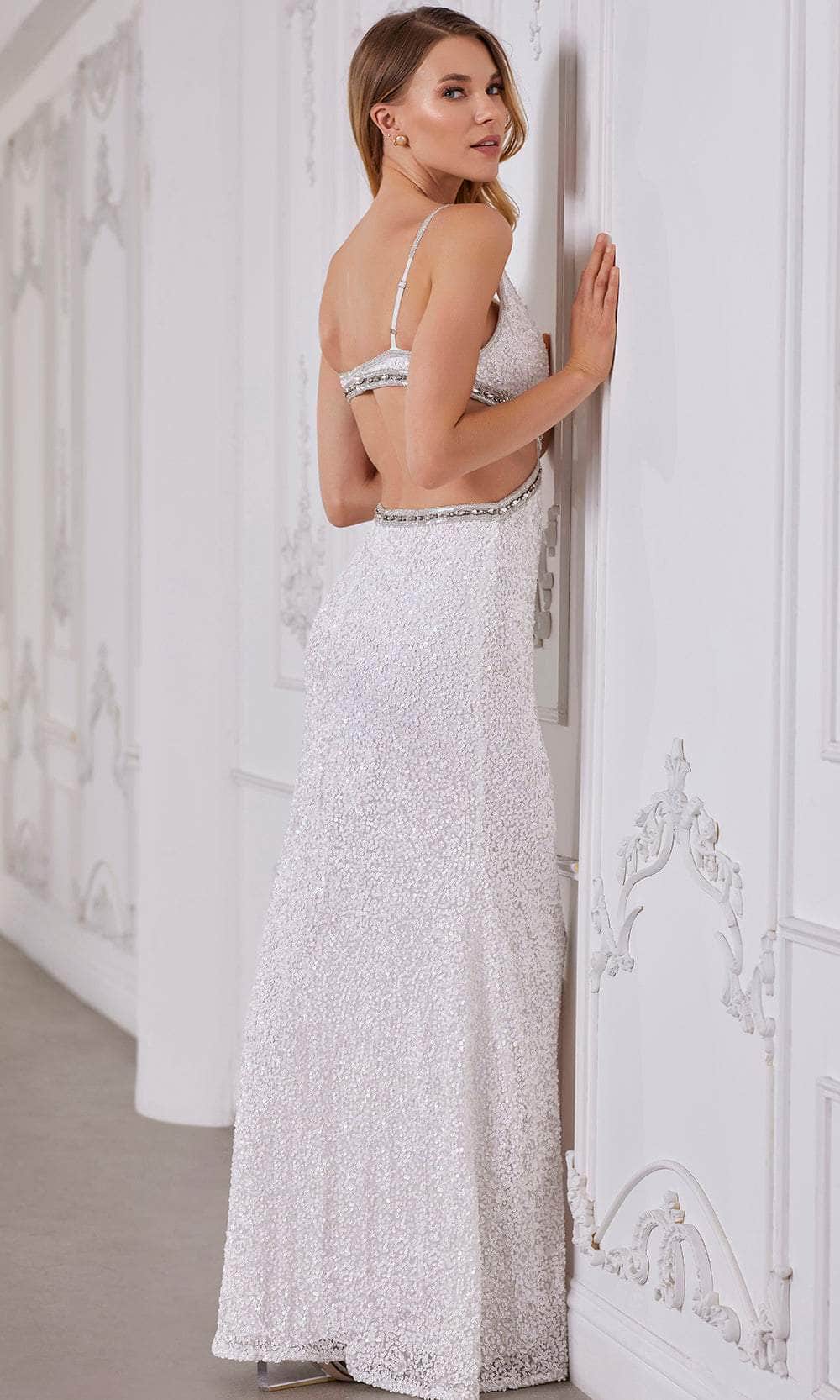 SCALA 80165 - Sequined Sleeveless Prom Gown Prom Dresses