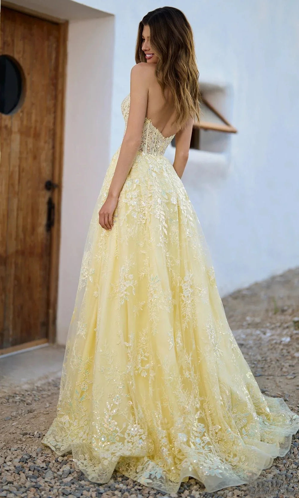 Sherri Hill 56577 - Sweetheart A-Line Lace Gown Evening Dresses