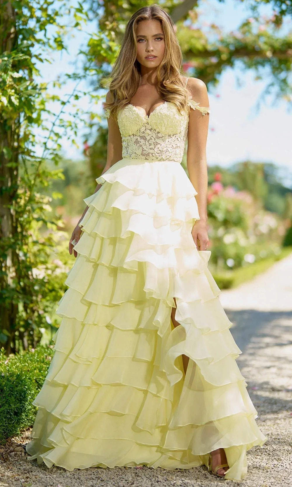 Sherri Hill 56868 - Chiffon A-Line Gown Prom Dresses