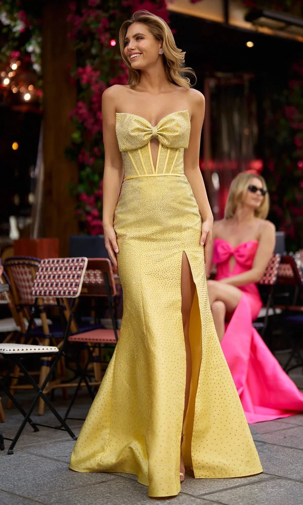 Sherri Hill 56953 - Sweetheart Beaded Dress with Slit Prom Dresses