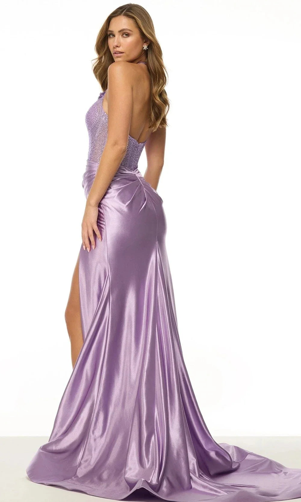 Sherri Hill 57085 - Bold Halter Slit Evening Gown Prom Dresses