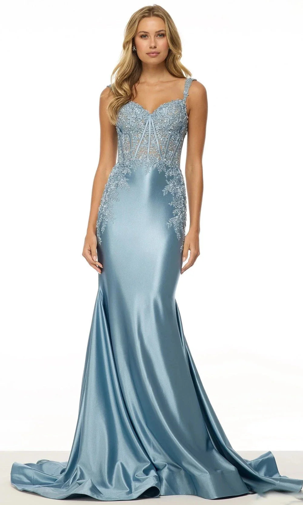 Sherri Hill 57132 - Lace Applique Mermaid Gown Prom Dresses