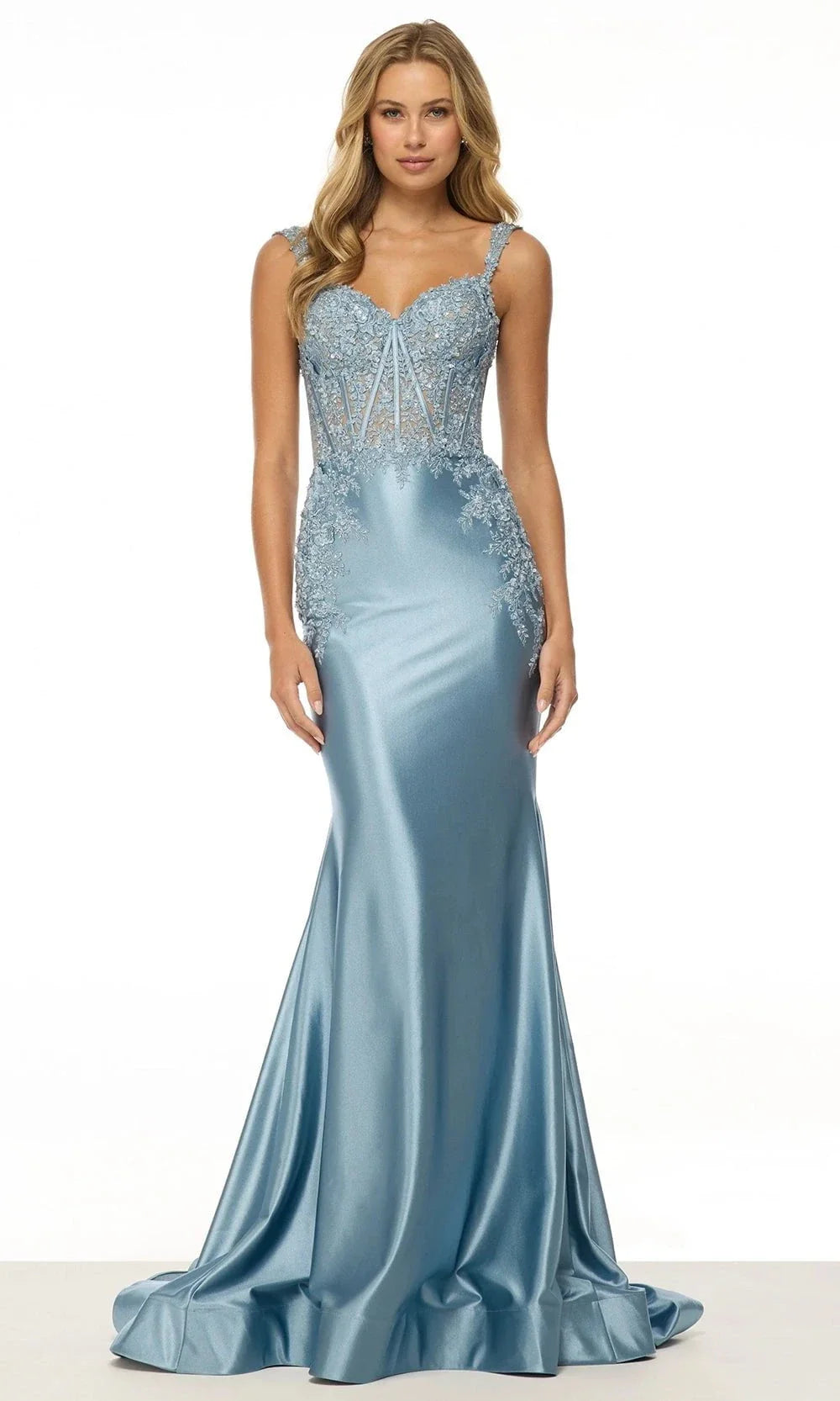 Sherri Hill 57132 - Lace Applique Mermaid Gown Prom Dresses