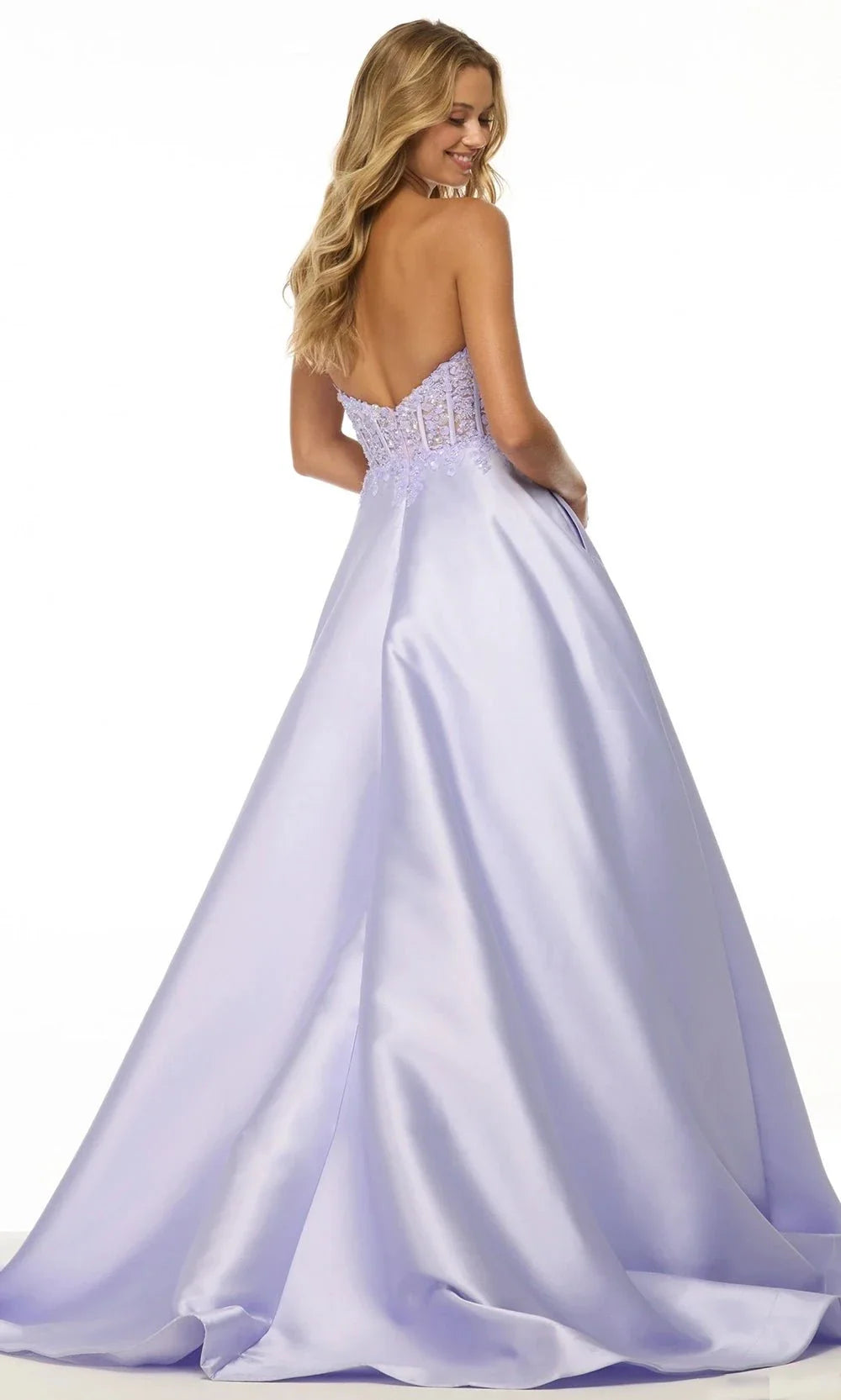 Sherri Hill 57147 - Strapless Embellished Corset Gown Ball Gowns